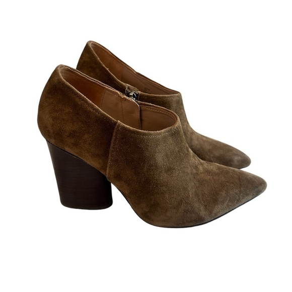 Donald Pliner Women’s Suede Booties with 3-Inch Block Heel, Size 7M - Picture 1 of 14